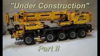 Ultimate 42009 Lego MKII Crane Under Construction and Completion Part 2 [upl. by Mall]