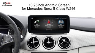 How To 1025inch Android screen work on Mercedes B Class W246 with Carplay amp Android auto [upl. by Nivre]