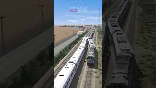 Kereta Api Hampir Tabrakan keretaapi trainzsimulator train automobile railways [upl. by Ortrude136]