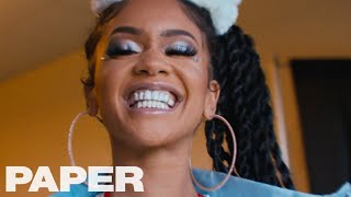 Saweetie Shows Us Her Type at Rolling Loud in Oakland  ShowOff  PAPER [upl. by Dael]