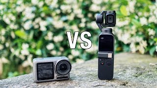 DJI OSMO ACTION VS DJI OSMO POCKET [upl. by Lonyer]