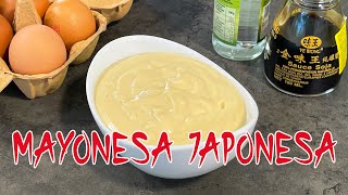 Cómo hacer mayonesa japonesa casera o mayonesa de soja tipo kewpie [upl. by Fosque]