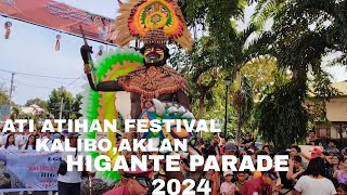 HIGANTE PARADE 2024  KALIBO ATI ATIHAN FESTIVAL  PHILIPPINES [upl. by Arrait]