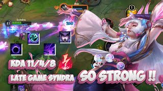 LATE GAME SYNDRA IS SO STRONG  SPIRIT BLOSSOM SYNDRA GAMEPLAY  WILD RIFT BUILD  RUNES [upl. by Noskcaj712]