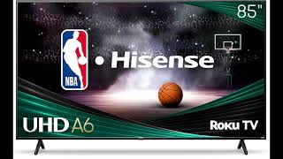 Review Hisense 85Inch Class A6 Series 4K UHD Smart Roku TV 85A6NR 2024 Model [upl. by Joli]