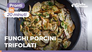 FUNGHI PORCINI TRIFOLATI la RICETTA PERFETTA e SUPER SEMPLICE🥰🍄 [upl. by Jaeger]