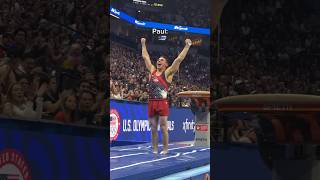 Their reactions gave me chills 🥹 olympics gymnast gymnastics olympic sports paris2024 sports [upl. by Etnuaed]