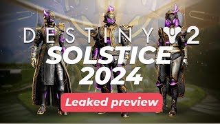 Destiny 2 Solstice 2024 LEAKED PREVIEW [upl. by Leinahtan]