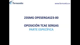 TCAE Corrección Examen Sergas 5112023 [upl. by Ermin]