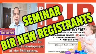 SEMINAR ON NEW BIR REGISTRANTS SIMPLIFIED Tax CalendarTIPS Meaning When to File Deadlines [upl. by Wessling]