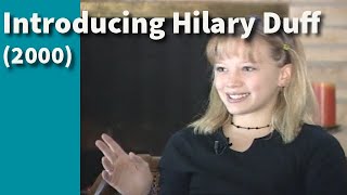 Early Hilary Duff Interview  KPRC News Segment 2000 [upl. by Fujio]