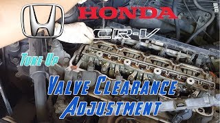 How to Valve clearance adjustment  Honda CRV HRV Civic R20A1 [upl. by Benildas836]