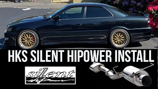 JZX100 Toyota Chaser Tourer V HKS Silent Hipower Exhaust Install [upl. by Mcroberts]