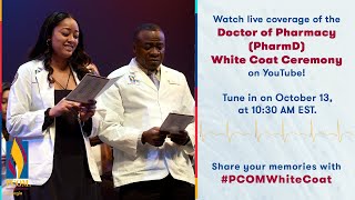 PCOM Georgias PharmD Class of 2027 White Coat Ceremony  Livestream [upl. by Falo]