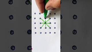 5 dots simple kolam indianart rangolidesign muggulu viralvideo [upl. by Hamid440]