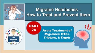 Migraine Headaches  Part 2A Treatment of Migraines  OTCs Triptans Ergots [upl. by Sorcha346]