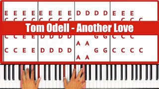 Another Love Piano How to play Tom Odell Another Love Piano Tutorial [upl. by Oak586]