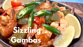 Home Cooking  Sizzling Gambas Shrimp [upl. by Sile]