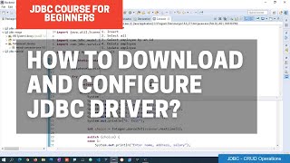 2 How to download and configure MySQL JDBC driver in Eclipse [upl. by Gnilyarg7]