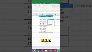 Cara Menentukan Hari Berdasarkan Tanggal di Excel excel belajarmicrosoftword exceltips [upl. by Jerroll]