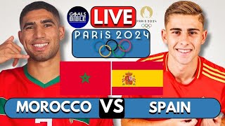 🔴MOROCCO vs SPAIN LIVE  Paris Olympics 2024  Full Match LIVE Today [upl. by Egduj]