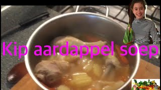 Kip aardappel soepchiken potato souplekker eten met Rung [upl. by Eteragram905]