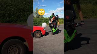 💪🔥Challenge 😲wheelie motorbike zx10r zx10rkawasaki wheelierider twowheeler [upl. by Laersi752]