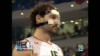 EUROBASKET 2005 quarterfinal  Spain vs Croatia Navarro 36 pts [upl. by Trescott725]