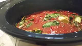 Optifast Intensive Diet  Red Sauce in the slow cooker [upl. by Anelim]