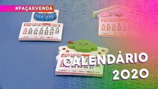 Calendário 2020 com decoração em Biscuit por Carol Cavallini [upl. by Yhtomiht]