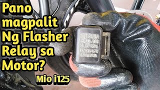 Paano Magkabit o magpalit ng Flasher Relay sa Motor Mio i125 Changing Flasher Relay of Motorcycle [upl. by Esinehs]