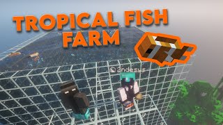 We built Tropical Fish Farm Minecraft [upl. by Idnar]