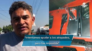 “Sentimos el impacto y ya solo recuerdo el tren hecho pedazos” [upl. by Bonita]