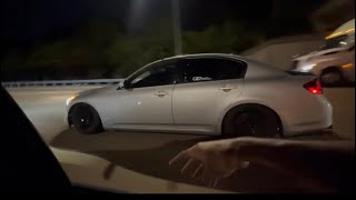 G37 sedan vs g37 sedan 40 roll mods in description [upl. by Aiynat]