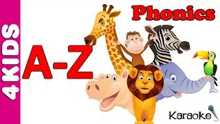 ABC Phonics Learning The ALPHABET  Karaoke  JUNIORS TOONS [upl. by Misab]