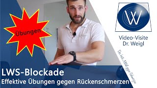 LWS Blockade lösen So schaffen Sie es ✅ Effektive Übungen gegen Rückenschmerzen für zu Hause [upl. by Elrak]