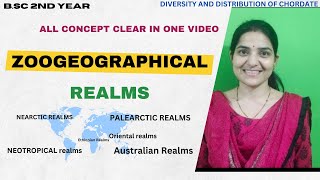 Zoogeographical Realms B Sc 2nd Year Zoologybsczoology zoogeographical Distribution of animals [upl. by Ahtael]