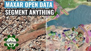 Automated segmentation of Maxar satellite imagery for Libya floods [upl. by Natanhoj]