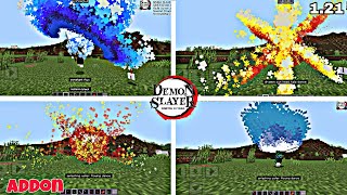 Minecraft Demon Slayer mod  Demon slayer mod Minecraft PE [upl. by Hanahs]