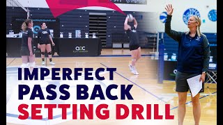 Imperfect pass back setting drill [upl. by Blaire]