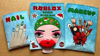 Roblox Makeup baddies Blind bag Paper 💅 ASMR 💖 satisfying opening blind box  Handmade [upl. by Annaujat]