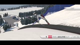 SKI JUMP 2615 m VIKERSUND WORLD RECORD SKI JUMPING 2023 GAME [upl. by Romain280]