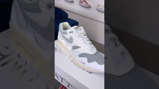 AIR MAX 1 PATTA WAVES WHITE cod Articolo DQ0299 100 Disponibili ora unboxing nike nice sneaker [upl. by Nilyac960]