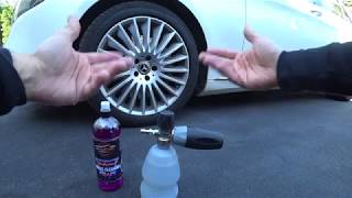 Wheel Cleaning with a Foam Cannon  Auto Fanatic [upl. by Carmelo]