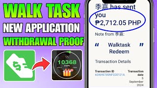 WALK TASK APP EARN BY WALKING AND SHAKING YOUR PHONE  LIVE WITHDRAWAL PROOF TAGALOG TIPSTUTORIAL [upl. by Rufe]