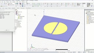 Designing a broadband circular microstrip patch antenna using gapcoupled techniques in HFSS [upl. by Debarath298]