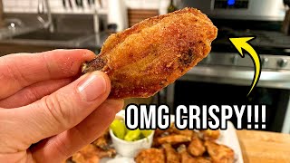 The Crispiest Wings I Have Ever Made In The Oven  Crispy Chicken Wings [upl. by Tut]