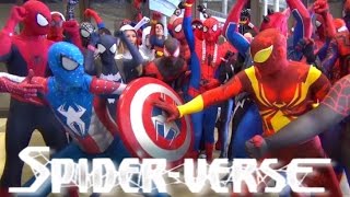 SpiderMan SPIDERVERSE Wreaks Havoc at MEGACON Epic Flash Mob Invasion [upl. by Palla]