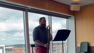 Dalton H Regnier like a broken record for solo bass clarinet  live at ICA ClarinetFest 2024 [upl. by Acquah295]