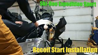 How To 2021 Ski Doo Expedition Sport 600EFI Recoil Start Install [upl. by Ydissahc]